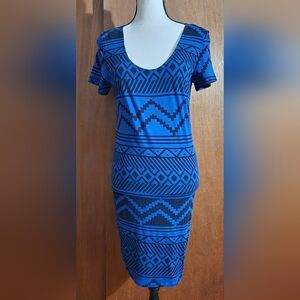 PINK Victoria's Secret Blue Patterned Mini Dress